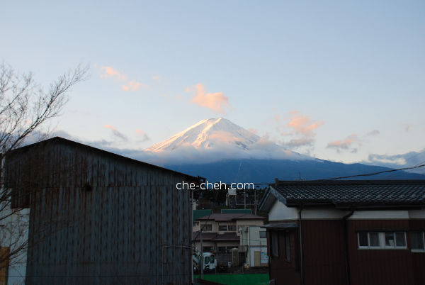 Mount Fuji View From No. 5 Japanese Room Medium @ Kagelow Mt Fuji Hostel, Fujikawaguchiko